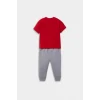 Defacto F3477A5RD79 Kırmızı Erkek Bebek 2li Takım Baskılı Kısa Kollu Tişört Eşofman Altı