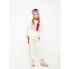 LCW Kids Pembe Kapüşonlu Baskılı Uzun Kollu Kız Çocuk Sweatshirt