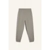 Defacto F1288AXGR317 Gri Slim Fit Dar Kesim Fermuar Cepli Dokuma Sporcu Jogger Eşofman Altı