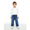 LCW baby İndigo Beli Lastikli Erkek Bebek Jean Pantolon