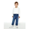 LCW baby İndigo Beli Lastikli Erkek Bebek Jean Pantolon