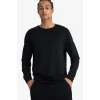 Defacto G6395AXBK81 Siyah Standart Fit Bisiklet Yaka Modal Sweatshirt