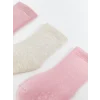 LCW baby Pembe Basic Kız Bebek Soket Çorap 3lü