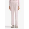 Defacto G6431AXPN648 Pembe Pijama Takımı Regular Fit Desenli Uzun Kollu Üst Uzun Alt