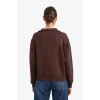 Defacto G4761AXBN267 Kahve Regular Fit Yarım Fermuarlı Balıkçı Yaka Basic Düz Sweatshirt