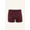 Defacto G3230AXBR34 Bordo Regular Fit Şal Desenli 3lü Boxer