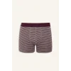 Defacto G3230AXBR34 Bordo Regular Fit Şal Desenli 3lü Boxer
