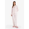 Defacto G5305AXPN38 Pembe Pijama Takımı Regular Fit Kareli Uzun Kollu Üst Uzun Alt