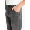 Defacto E8420AXNM40 Siyah Relax Fit Yırtık Detaylı Jean Pantolon