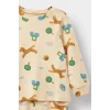 Defacto F0531A5BG792 Bej Erkek Bebek Pijama Takımı Desenli Uzun Kollu Üst Uzun Alt