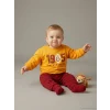 LCW baby Turuncu Galatasaray Lisanslı Erkek Bebek Sweatshirt ve Eşofman Altı