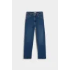 Defacto F9726AXNM34 Mavi Comfort Straight Normal Bel Bilek Boy Jean Yıkamalı Pantolon