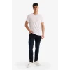 Defacto G3229AXNM83 İndigo Pedro Slim Fit Dar Kalıp Normal Bel Dar Paça Jean Pantolon