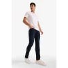 Defacto G3229AXNM83 İndigo Pedro Slim Fit Dar Kalıp Normal Bel Dar Paça Jean Pantolon