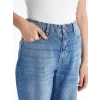 LCW Jeans İndigo Yırtık Detaylı Boyfriend Fit Kadın Jean Pantolon