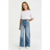 Defacto G3646A8NM28 Mavi Kız Çocuk Wide Leg Jean Pantolon