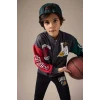 Defacto E8845A8AR31 Antrasit Erkek Çocuk NBA Current Teams Kolej Yaka Sırt Baskılı Bomber Ceket