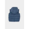 Defacto A2221A5IN257 İndigo Erkek Bebek Su Geçirmez Kapüşonlu Fermuarlı Tafta Şişme Yelek