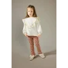Defacto G6841A5PN10 Pembe Kız Bebek Çiçekli Fitilli Kaşkorse Tayt