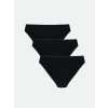 LCW DREAM Siyah Düz Bikini Külot 3lü