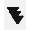 LCW DREAM Siyah Düz Bikini Külot 3lü