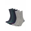 Defacto R8831AZKR1 Çok Renkli Erkek Pamuklu 5li Soket Çorap