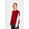 Defacto C9660A8RD63 Kırmızı Kız Çocuk Kırmızı Bisiklet Yaka Basic Düz Triko Süveter