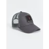 LCW ACCESSORIES Antrasit Nakışlı Erkek Kep Şapka