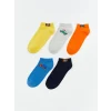 LCW Kids Karışık Desenli Erkek Çocuk Patik Çorap 5li