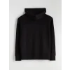 KOOR SPORT Siyah Kapüşonlu Soft Touch Kadın Fermuarlı Sweatshirt