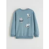LCW Kids Mavi Brawl Stars Baskılı Erkek Çocuk Sweatshirt