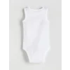 LCW baby Ekru Bisiklet Yaka Kız Bebek Çıtçıtlı Bodysuit 3lü