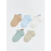 LCW baby Bej Basic Erkek Bebek Patik Çorap 5li