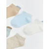 LCW baby Bej Basic Erkek Bebek Patik Çorap 5li