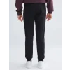 XSIDE Siyah Standart Kalıp Erkek Kalın Jogger Eşofman Altı