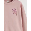 LCW Kids Pembe Baskılı Kız Çocuk Kalın Sweatshirt