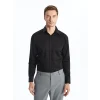 LCW BUSINESS Siyah Slim Fit Uzun Kollu Erkek Gömlek