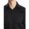LCW BUSINESS Siyah Slim Fit Uzun Kollu Erkek Gömlek