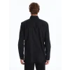 LCWAIKIKI Classic Siyah Regular Fit Uzun Kollu Gabardin Erkek Gömlek