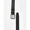 LCW ACCESSORIES Siyah Deri Görünümlü Erkek Kemer