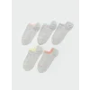 LCW DREAM Pembe Kadın Düz Sneaker Çorap 5li