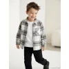 LCW Kids Gri Ekose Erkek Çocuk Oduncu Gömlek