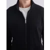 LC WAIKIKI Siyah Dik Yaka Erkek Fermuarlı Sweatshirt