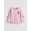 LCW Kids Pembe Fiyonklu Kız Çocuk Kalın Sweatshirt ve Eşofman Altı