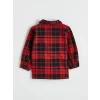 LCW baby Kırmızı Ekose Erkek Bebek Gömlek ve Pantolon