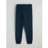 LCW Kids Petrol Beli Lastikli Erkek Çocuk Kalın Jogger Eşofman Altı