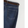 LCW Jeans İndigo Beli Kemerli Barrel Fit Kadın Jean Pantolon
