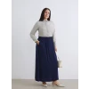 LCW Grace Lacivert Beli Lastikli A Kesim Etek