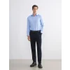 LCW BUSINESS Mavi Slim Fit Uzun Kollu Oxford Erkek Gömlek