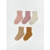 LCW baby Lila Basic Kız Çocuk Soket Çorap 5li